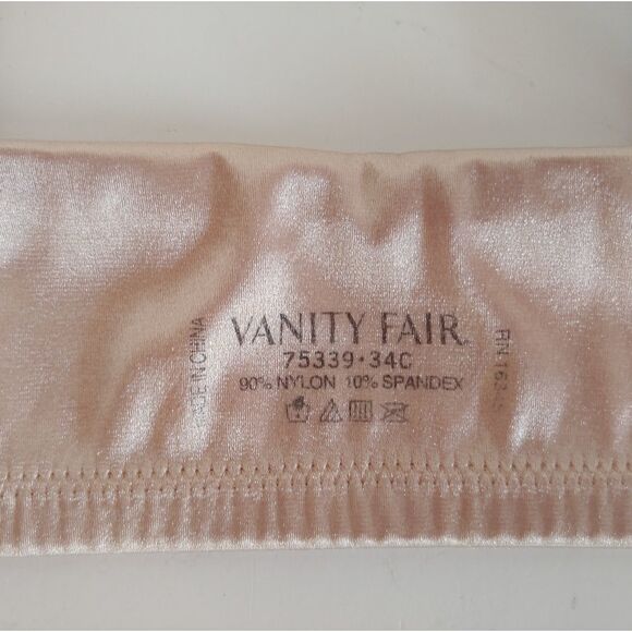 Vanity Fair Illumination Front-Closure 3-Way Convertible Bra Rosey Beige 34C - Picture 7 of 7